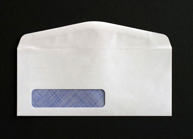 commercial window business envelopes with security tint printed and available in sizes number 6 through number 14 envelopes